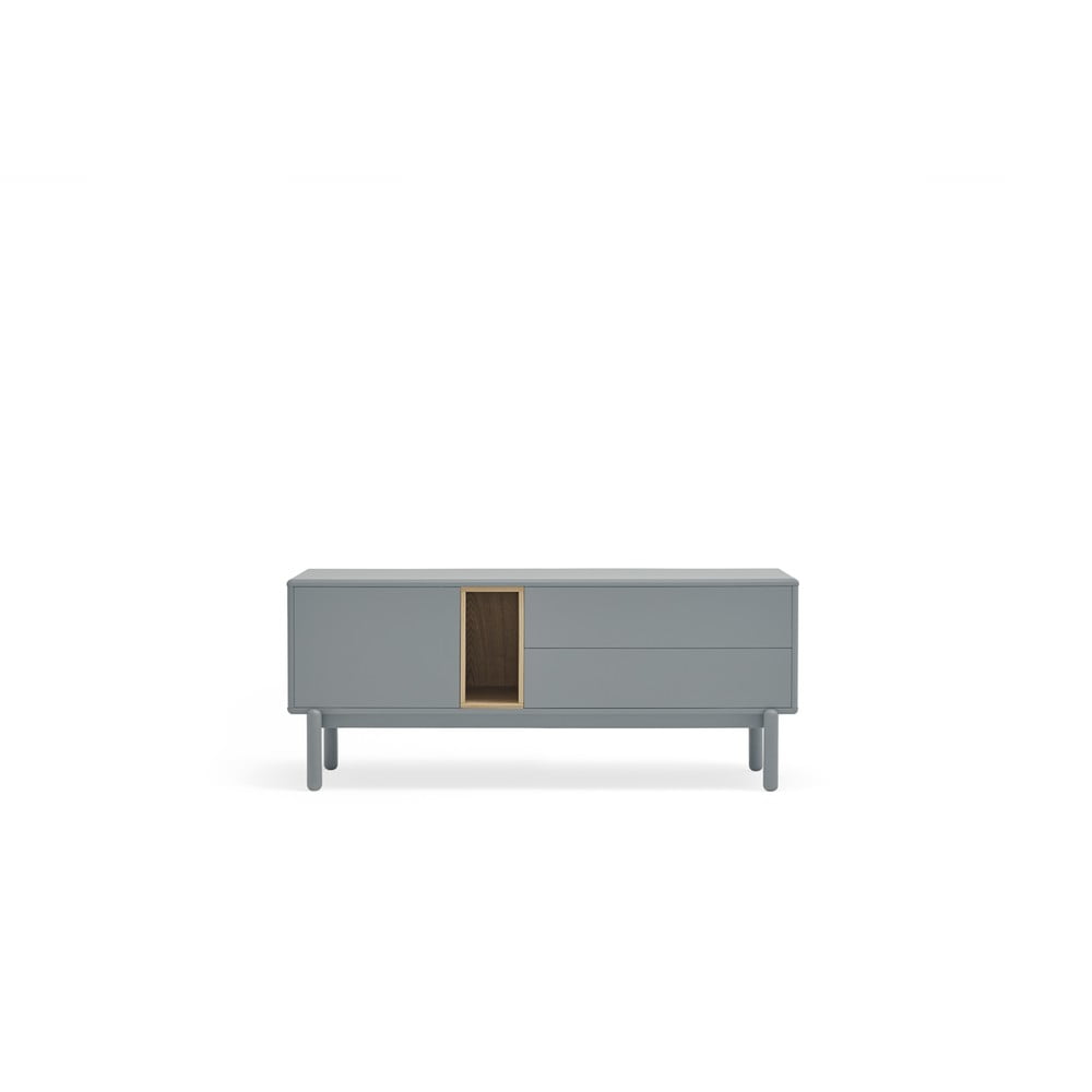 Šedý TV stolek 140x56 cm Corvo - Teulat