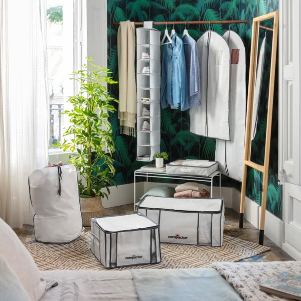 Vakuový vyztužený látkový úložný box na oblečení 65x45x26,5 cm Life – Compactor-image-1
