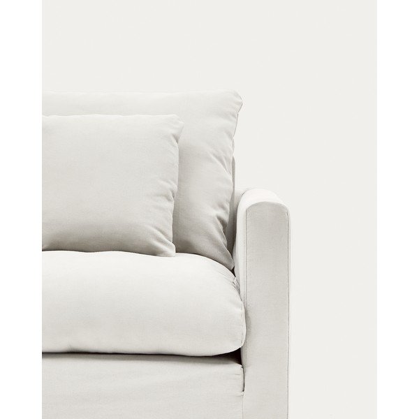 Bílý potah na křeslo 92 cm Nora – Kave Home-image-3