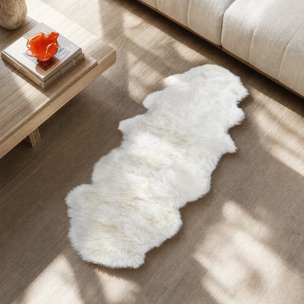 Bílá ovčí kožešina Native Natural Double, 60 x 240 cm-image-2