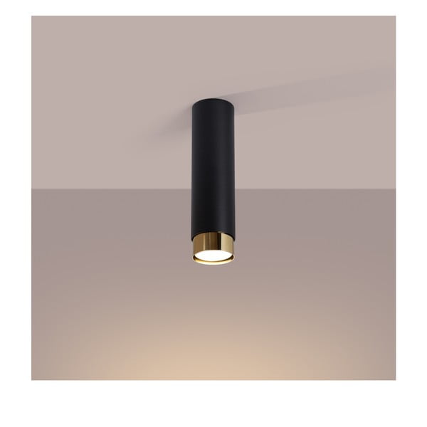 Stropní svítidlo v černo-zlaté barvě Crown – Sollux-image-1