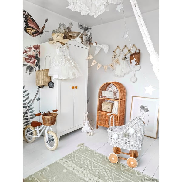 Světle zelený pratelný ručně tkaný bavlněný koberec 140x200 cm Tribu Olive – Lorena Canals-image-4