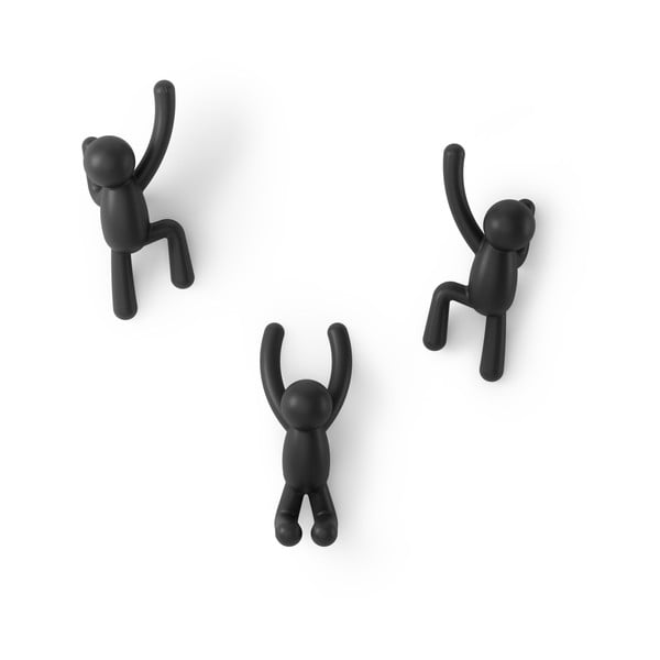 Nástěnné plastové háčky v sadě 3 ks Buddy – Umbra-image-4