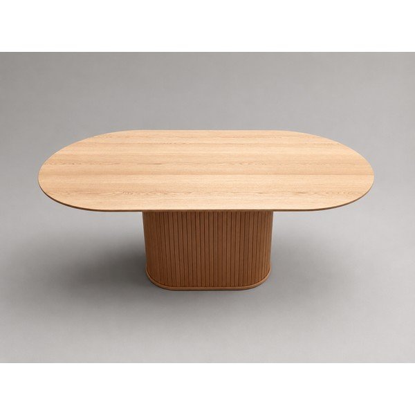 Jídelní stůl s deskou v dubovém dekoru 95x180 cm Nola - II. jakost – Unique Furniture-image-2