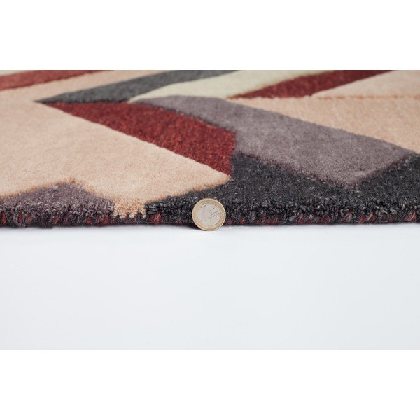 Červeno-šedý ručně tkaný koberec Flair Rugs Salon, 200 x 290 cm-image-3
