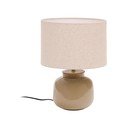 Béžová keramická stolní lampa s textilním stínidlem (výška 40 cm) Tay – Kave Home