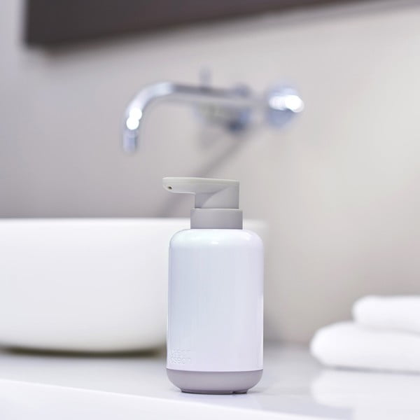 Bílý plastový dávkovač mýdla 300 ml Duo – Joseph Joseph-image-1