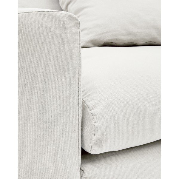 Bílé lněné křeslo Nora – Kave Home-image-4