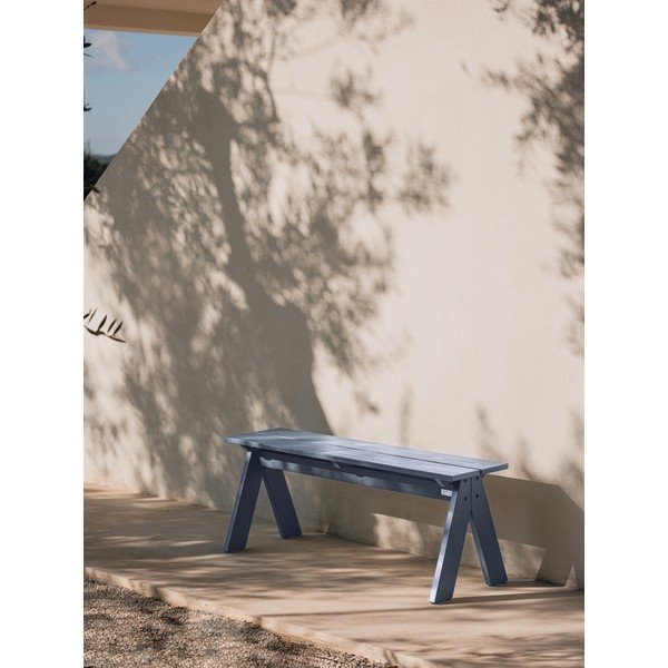 Modrá dřevěná zahradní lavice Navo – noo.ma-image-1