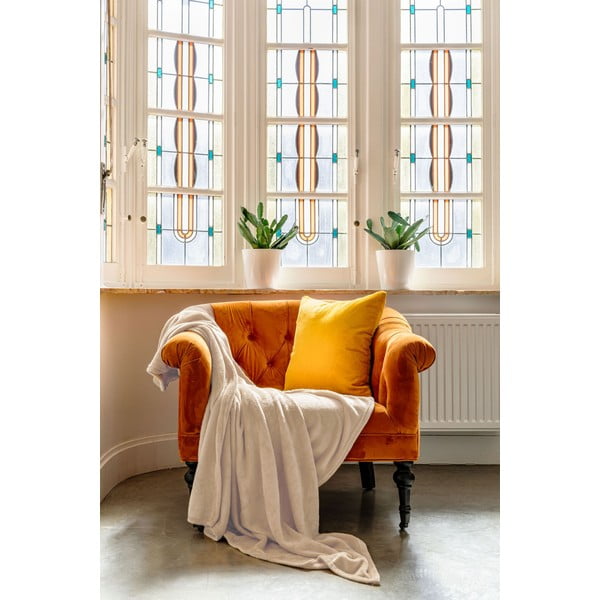 Béžová mikroplyšová deka Tiseco Home Studio, 220 x 240 cm-image-1