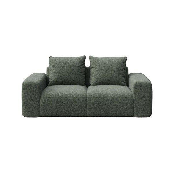 Zelená pohovka z textilie bouclé 212 cm Monce – Rodier