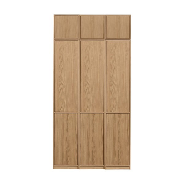 Modulární knihovna v dekoru dubu v přírodní barvě 120x243 cm Modulair – vtwonen