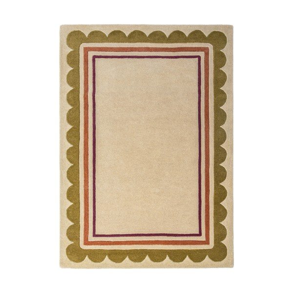 Ručně tkaný vlněný koberec v přírodní barvě 120x170 cm Lois – Flair Rugs