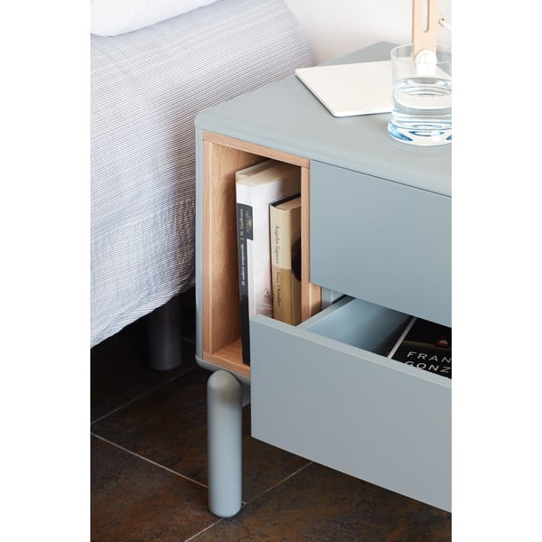 Modro-šedý noční stolek Corvo – Teulat-image-3