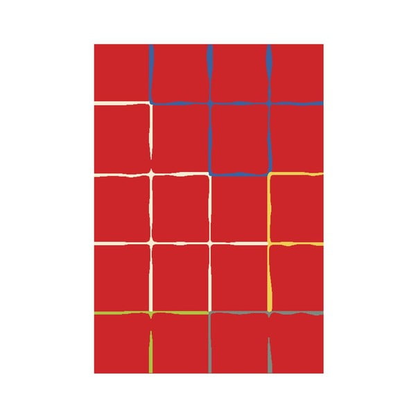 Koberec Flash 80 x 150 cm, červený