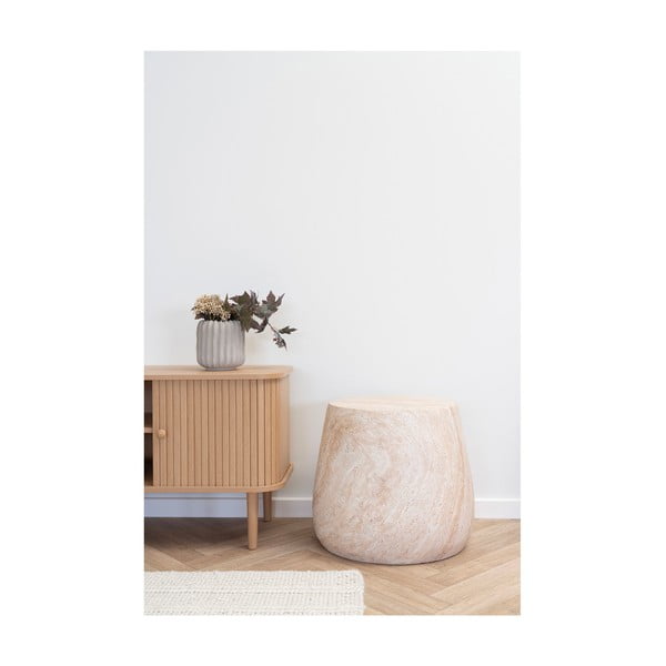 Kamenný kulatý zahradní stolek ø 47,5 cm Bonn – House Nordic-image-4