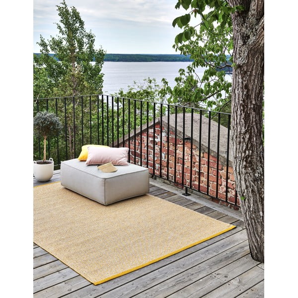Vnitřní a venkovní koberec v hořčicové barvě 60x125 cm Effi Mustard – Pappelina-image-1