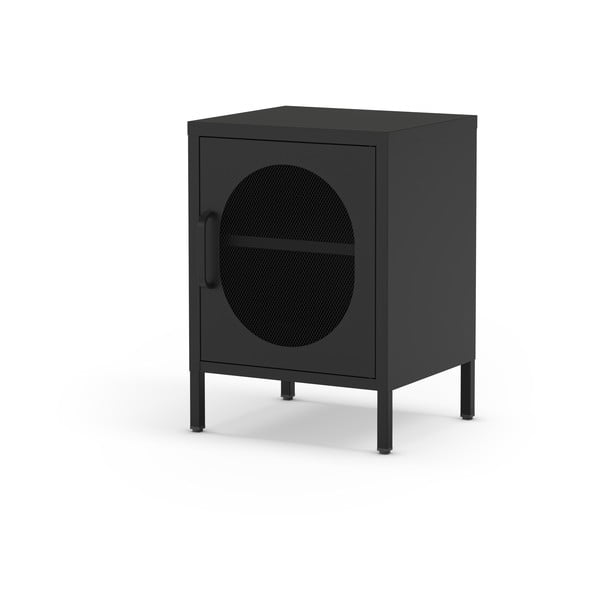 Černý kovový noční stolek Diora – Marckeric-image-4