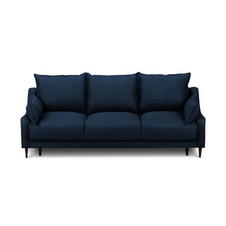Modrá rozkládací pohovka s úložným prostorem Mazzini Sofas Ancolie, 215 cm