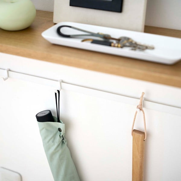 Bílo-světle hnědý konzolový stolek 18.5x60 cm Tower – YAMAZAKI-image-1