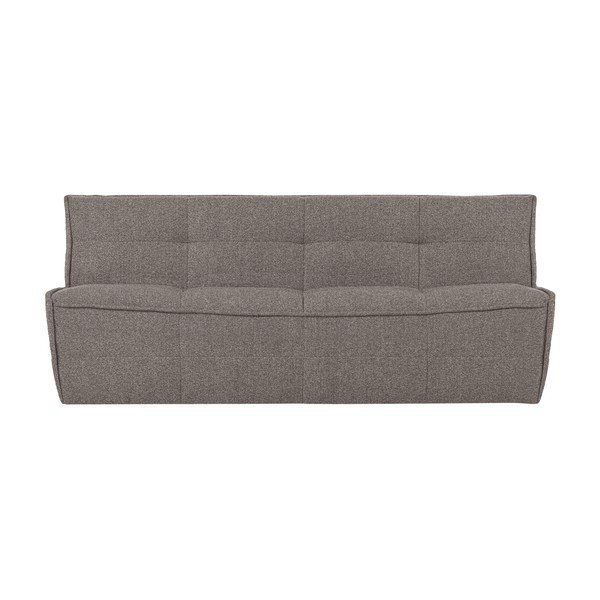Hnědá pohovka z textilie bouclé 204 cm Cluster – vtwonen