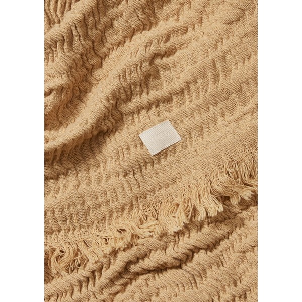 Béžový přehoz na dvoulůžko 240x260 cm Reloved – JUNA-image-2