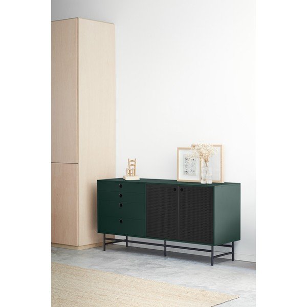 Černo-zelená komoda Teulat Punto, šířka 150 cm-image-1