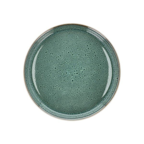 Bílý/zelený talíř z kameniny ø 27 cm Gastro White/Green – Bitz