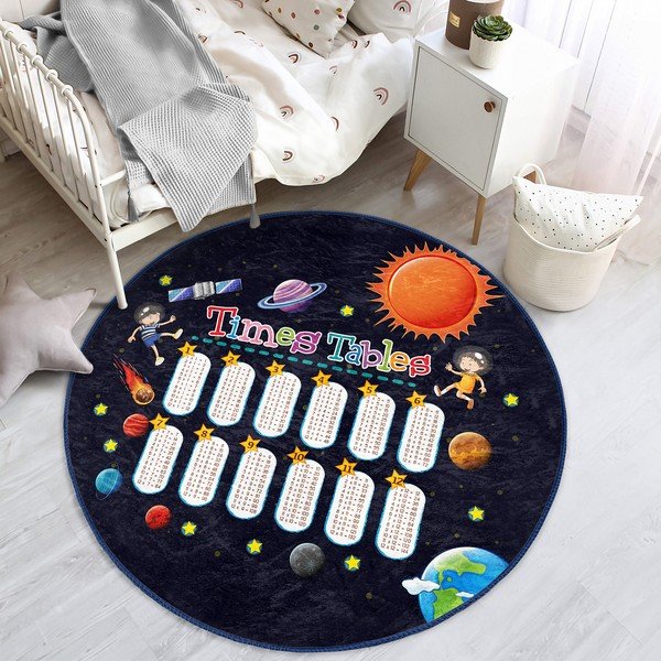 Černý dětský koberec ø 80 cm Comfort – Mila Home-image-1