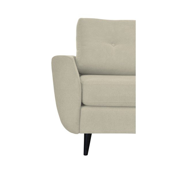 Krémové křeslo s tmavými nohami Mazzini Sofas Cedar-image-4