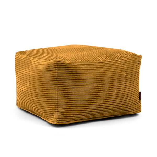 Manšestrový sedací vak v hořčicové barvě Softbox MooG – SLOWDOWN