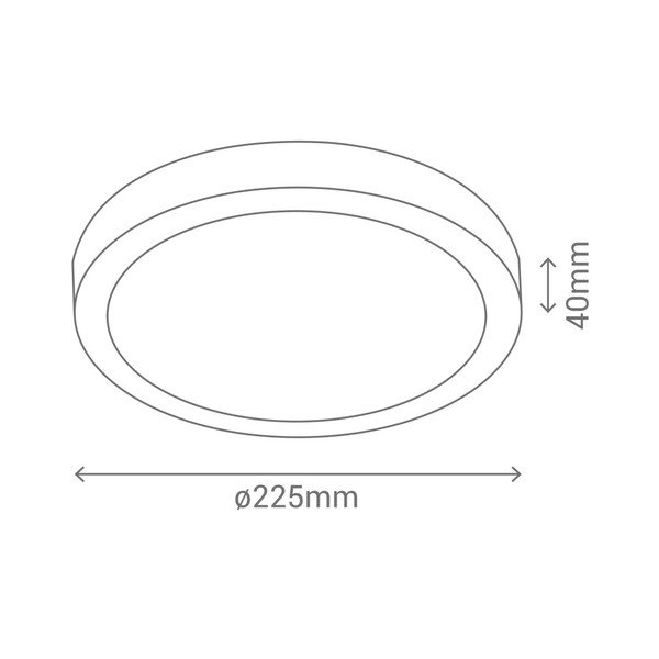 Šedé kruhové stropní svítidlo SULION, ø 22,5 cm-image-3