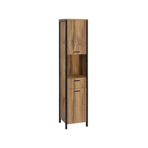 Hnědá koupelnová skříňka Støraa Werra, 38 x 175 cm-image-1