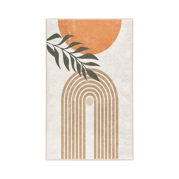 Krémový pratelný koberec 80x150 cm Dot Arch – Mila Home