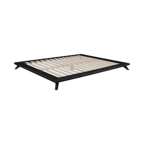 Dvoulůžková postel z borovicového dřeva s matrací Karup Design Senza Comfort Mat Black/Natural, 180 x 200 cm-image-3