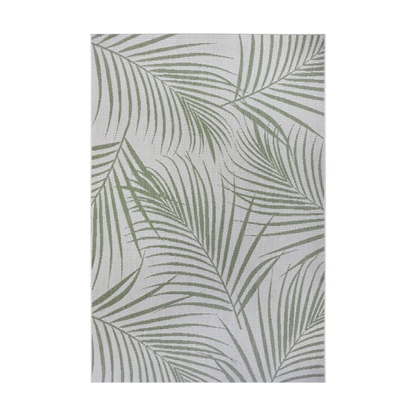 Zeleno-šedý venkovní koberec Ragami Flora, 200 x 290 cm