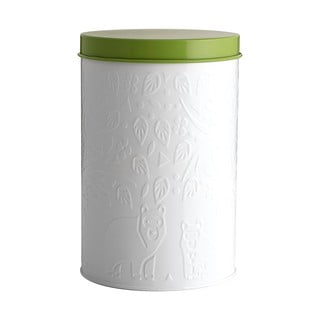 Bílo-zelená dóza na skladování potravin Mason Cash In the Forest, 2,9 l