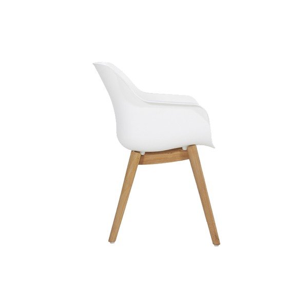 Bílé plastové zahradní židle v sadě 2 ks Sophie Teak – Hartman-image-3