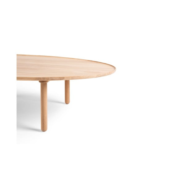 Konferenční stolek z dubového dřeva v přírodní barvě 65x120 cm Mu – Gazzda-image-4