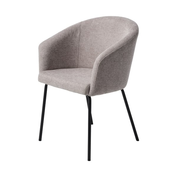 Světle šedé čalouněné jídelní křeslo s područkami Easton – Unique Furniture-image-2