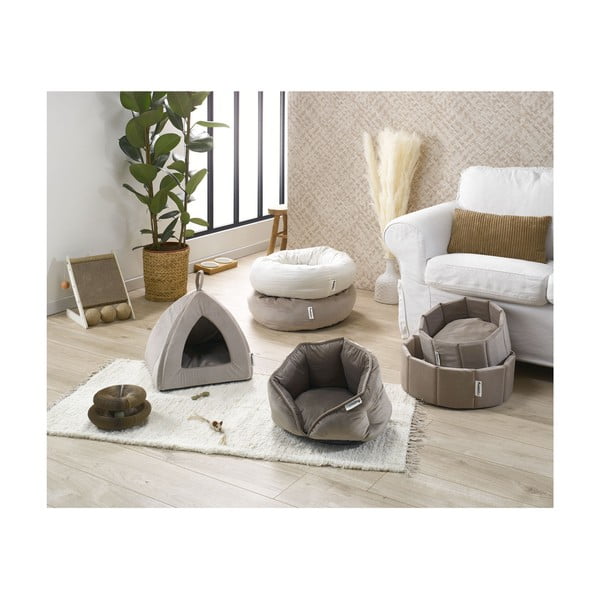 Světle hnědý pelíšek pro psa ø 40 cm – Love Story-image-2