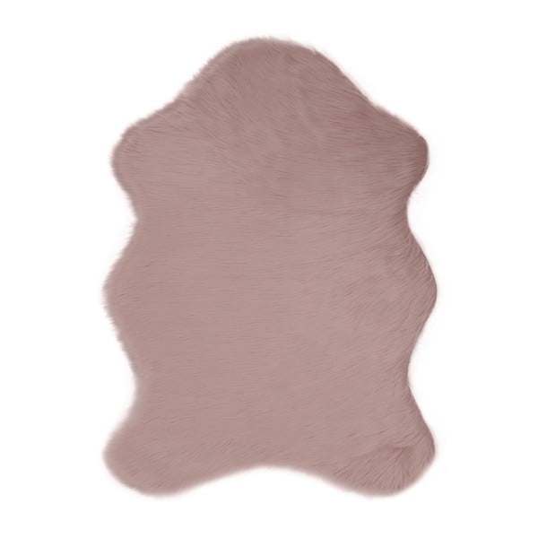 Růžový koberec z umělé kožešiny Pelus Powder, 150 x 200 cm