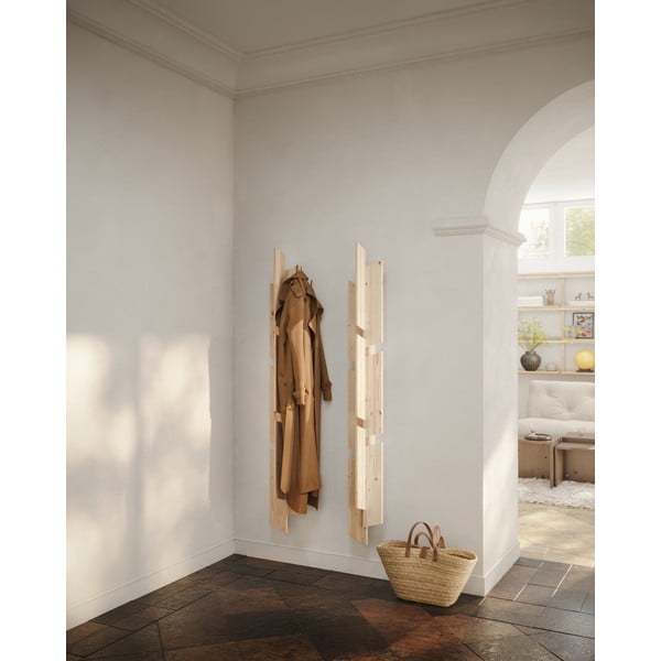 Nástěnný věšák z borovicového dřeva v přírodní barvě 26 cm Keeper – Karup Design-image-1