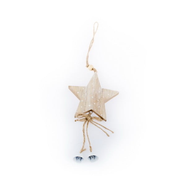 Závěsná vánoční dekorace ve tvaru hvězdy Dakls Blanche