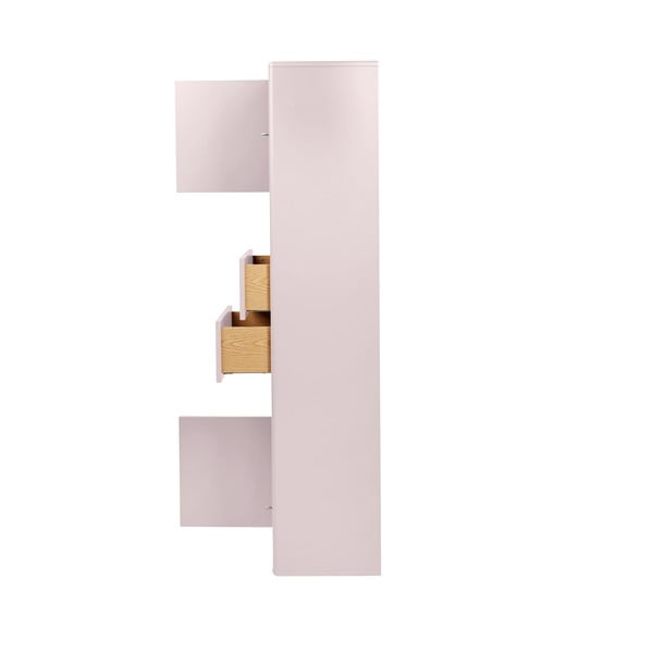 Růžová vysoká závěsná koupelnová skříňka 40x158 cm Color Bath – Tom Tailor-image-4