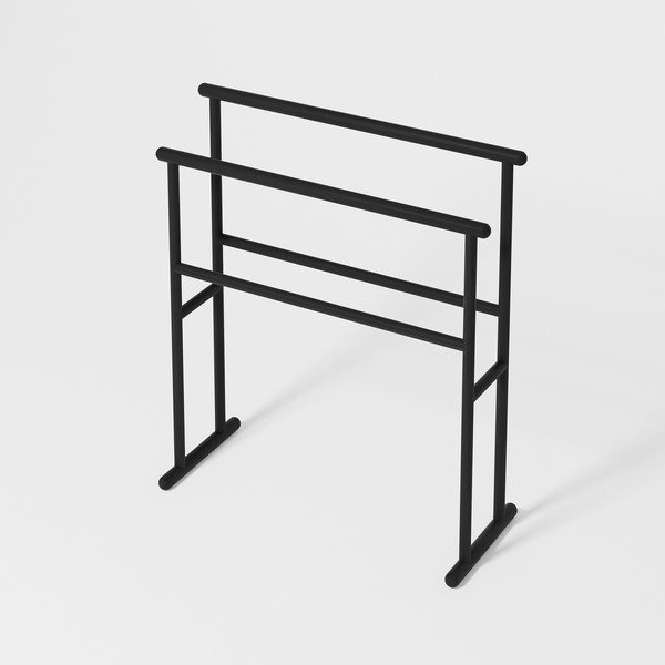 Černý stojan na ručníky z dubového dřeva Wireworks Yoku-image-1