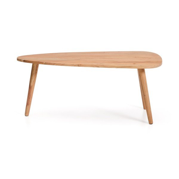 Konferenční stolek z masivu akácie v přírodní barvě 60x110,5 cm Duvani – Kave Home