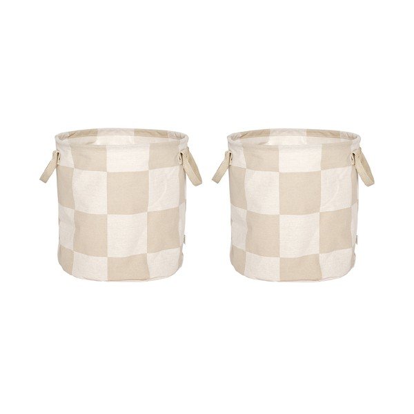 Látkové košíky v sadě 2 ks ø 32x32 cm Chess – OYOY Living Design