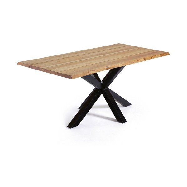 Jídelní stůl s deskou v dubovém dekoru 90x160 cm Argo – Kave Home-image-1