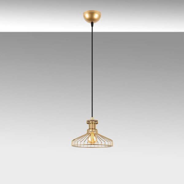 Závěsné svítidlo ve zlaté barvě s kovovým stínidlem ø 23 cm Events – Opviq lights-image-3